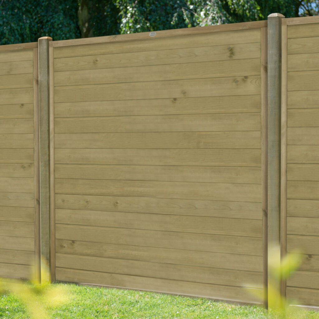 Forest Garden 6ft Pressure Treated Horizontal Tongue and Groove Fence Panel – Pack of 3 5013053167663 2